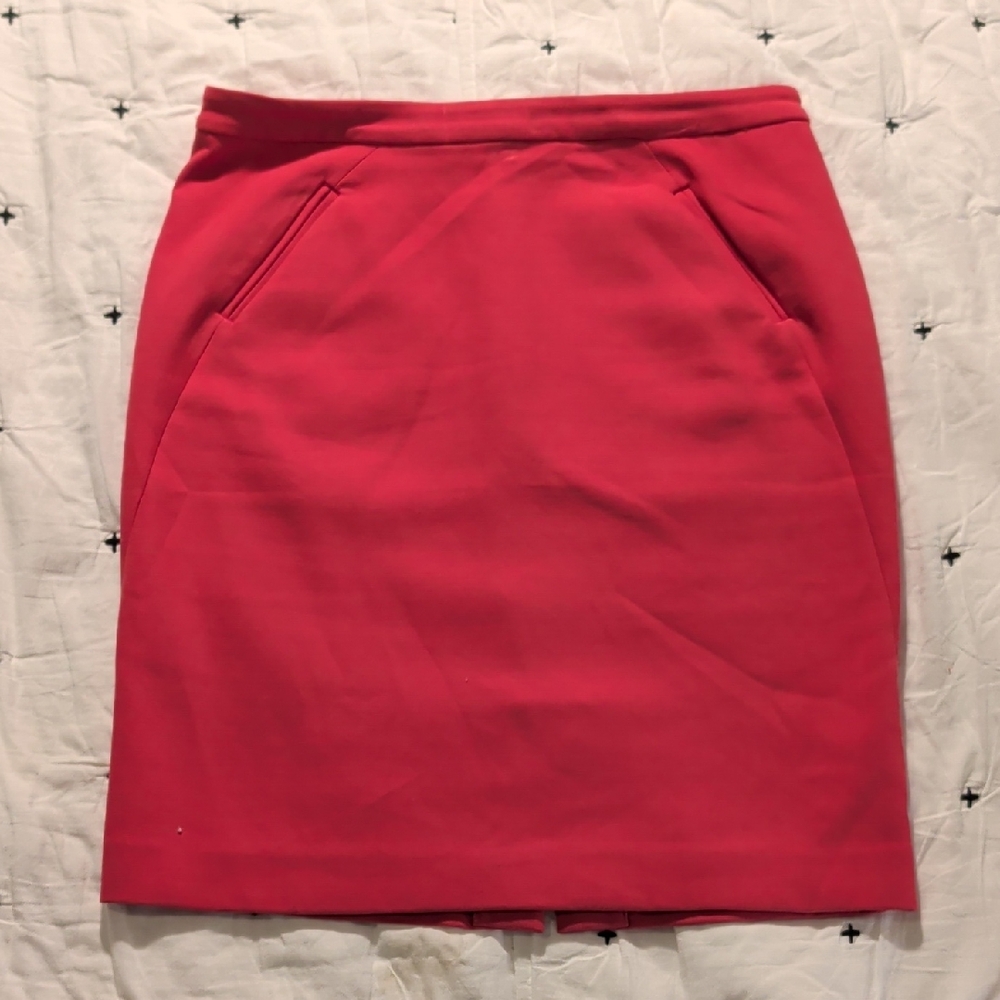 LOFT Vibrant Pink Pencil Skirt